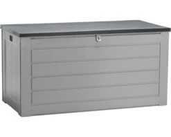 GARDEN PLACE Opbergbox Stella Kunststof Grijs 680 L, 146,5x71x75 Cm