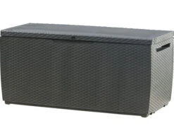 KETER Opbergbox Kunststof Rotanlook Antraciet 305 L, 123x54x57 Cm