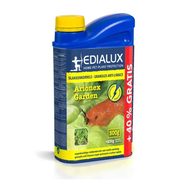 Anti- slakkenkorrels Arionex Garden - 500 + 200 g gratis EDIALUX Anti- Slakkenkorrels Arionex Garden - 500 + 200 G Gratis -Tuinwinkel anti slakkenkorrels 700 g 40 gratis 1575537862 1 600