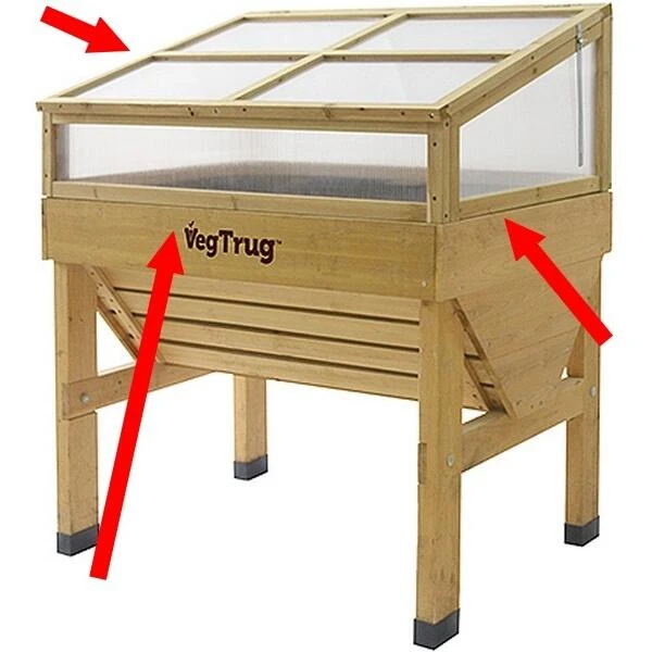 Vegtrug koude bak opbouw - 100 cm Vegtrug Koude Bak Opbouw - 100 Cm -Tuinwinkel koude bak voor vegtrug 1 m 1519223964 3 600