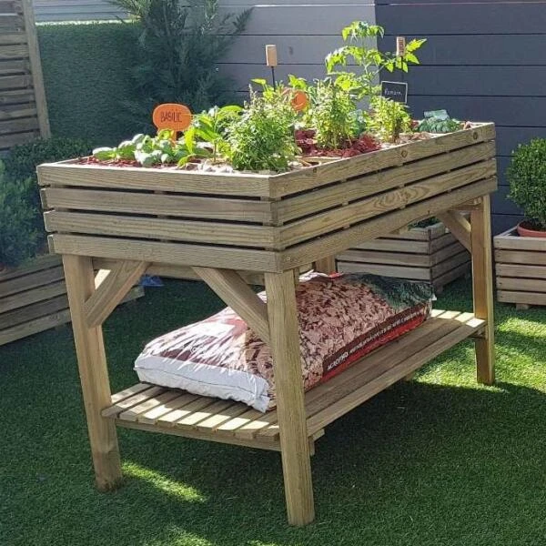 Moestuinbak 108 L verhoogd - 100 × 60 × 80 cm Moestuinbak 108 L Verhoogd - 100 × 60 × 80 Cm -Tuinwinkel moestuinbak kub verhoogd 1561757134 1 600